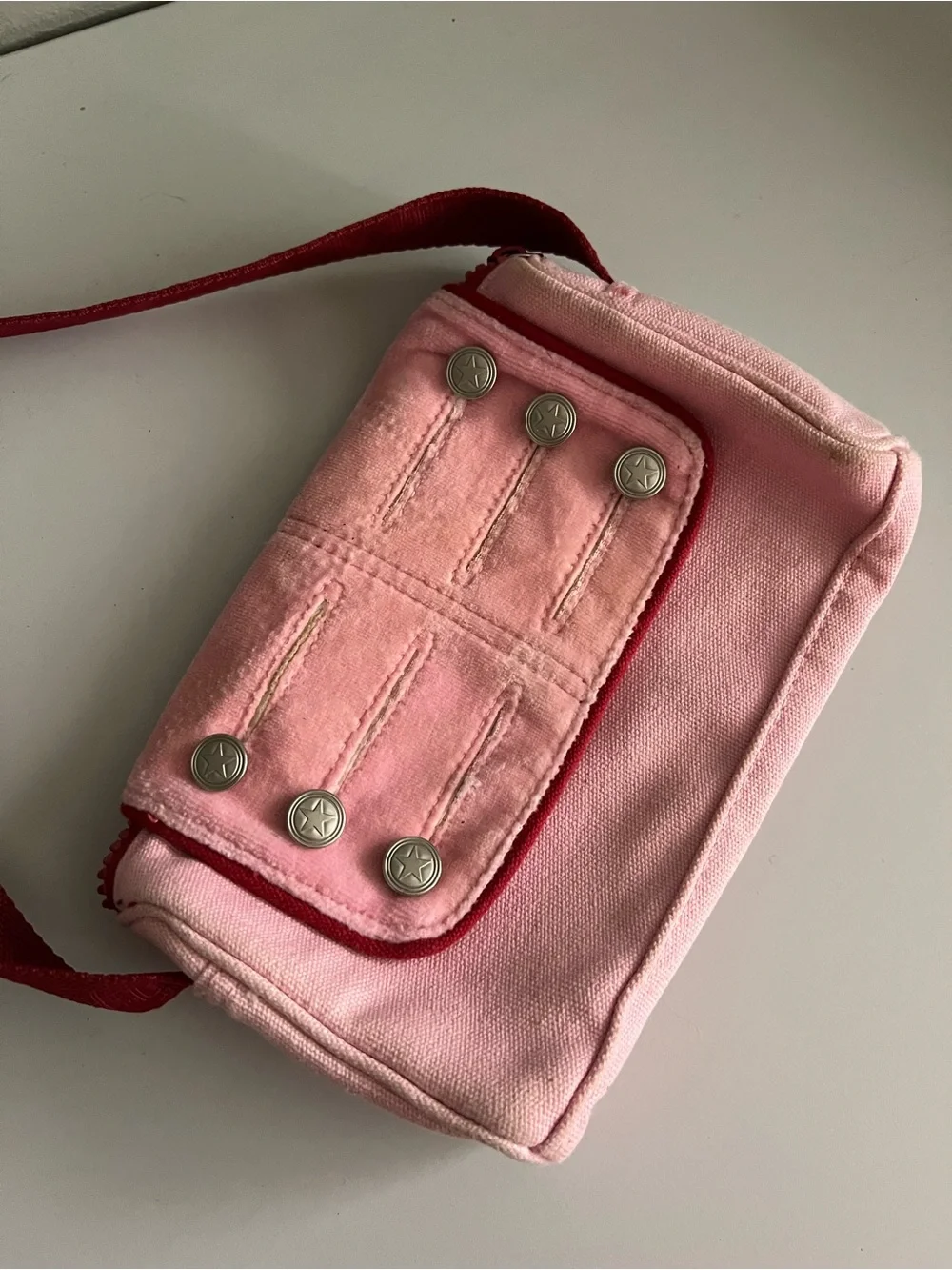 AMERICAN GIRL Bag Girls Bath and Body Works Pink Red Stars AG Doll Shoulder Tote